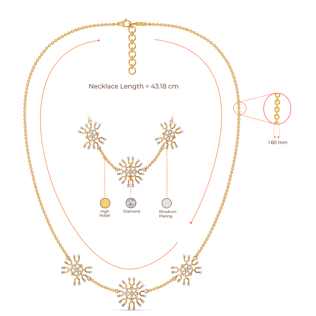Fun with Mesh Diamond Necklaces