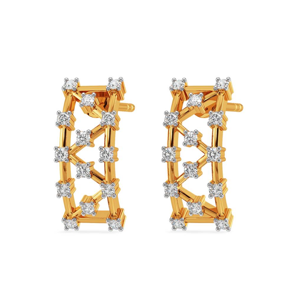 Just Meshing Around Diamond Earrings