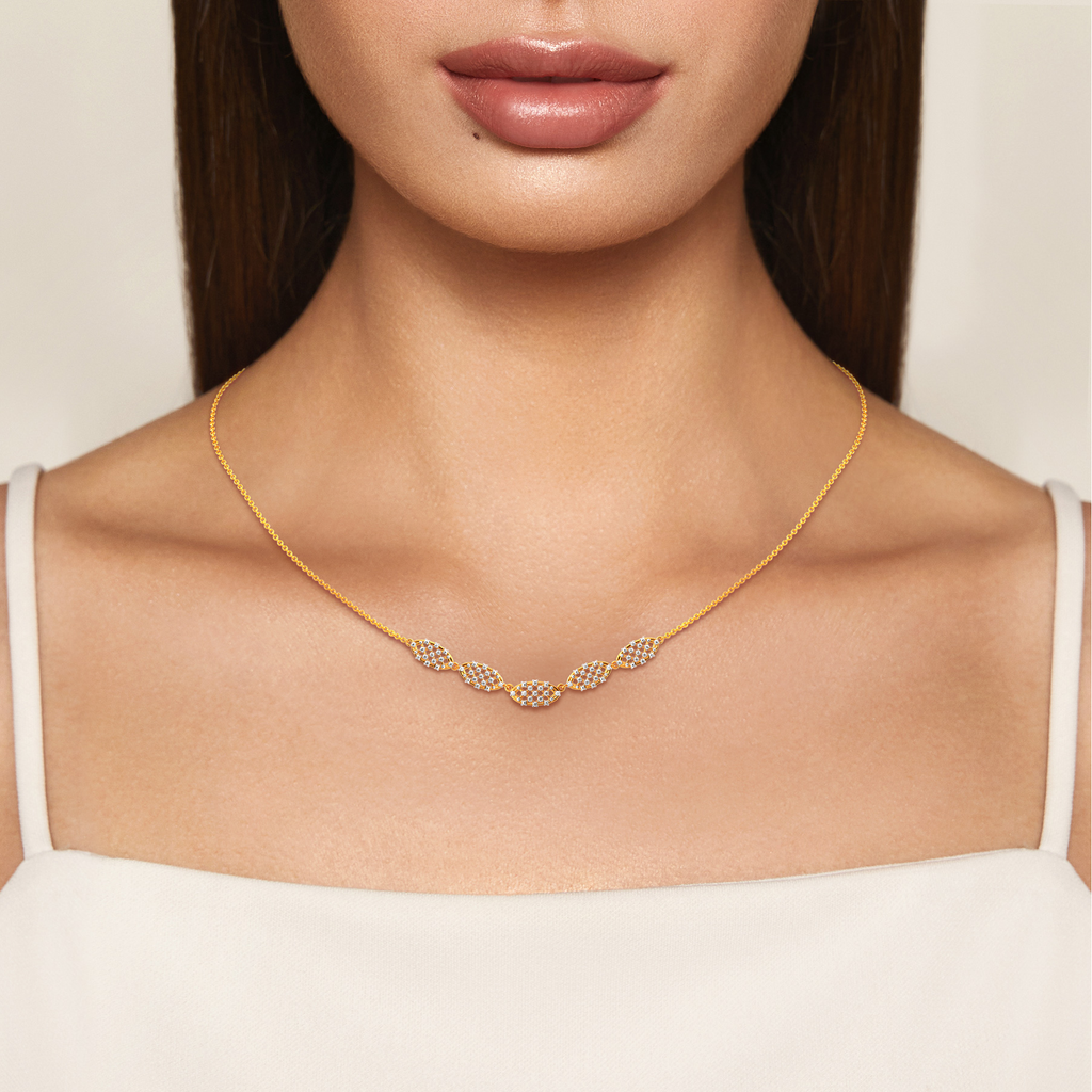 Just Meshing Around Diamond Necklaces
