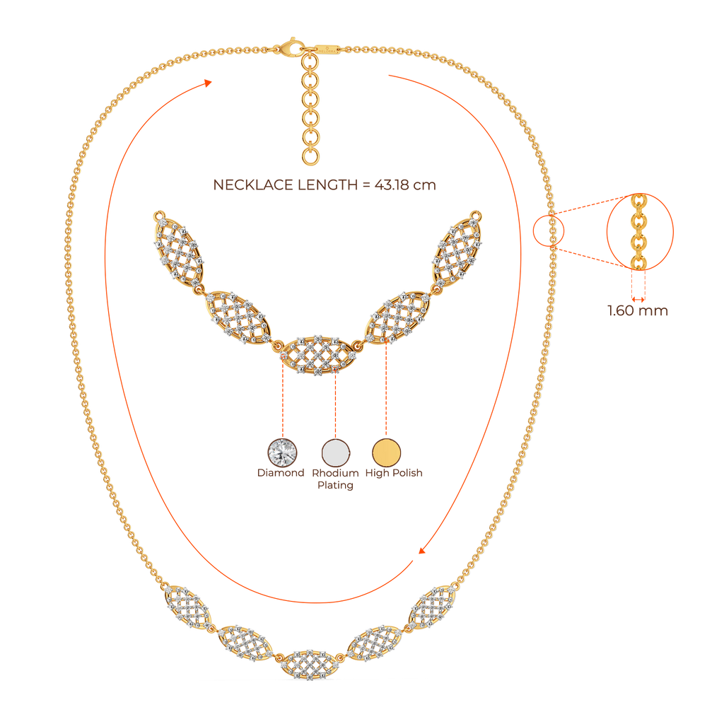 Just Meshing Around Diamond Necklaces