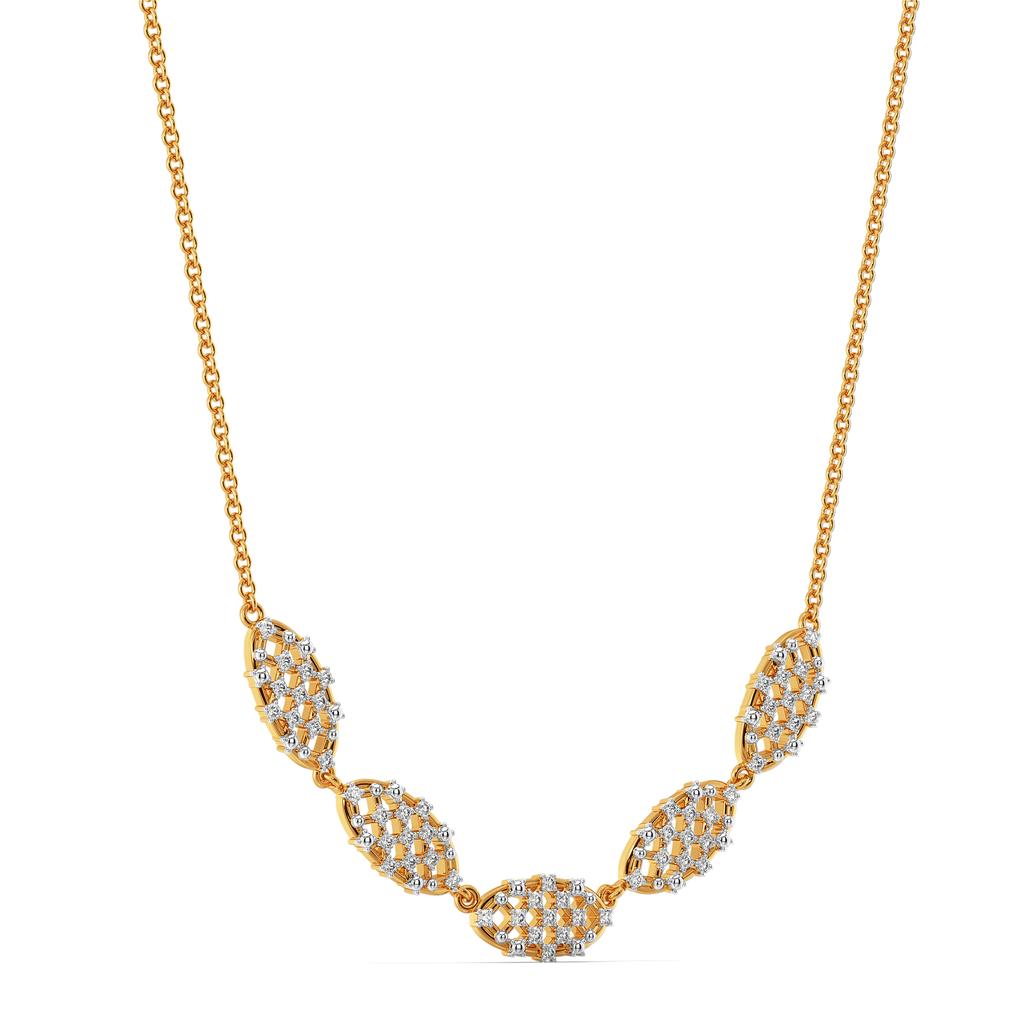 Just Meshing Around Diamond Necklaces