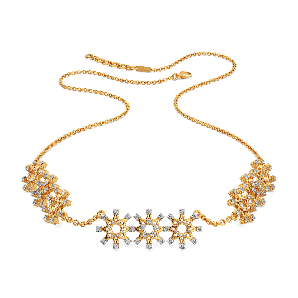 Mesh and Mingle Diamond Necklaces