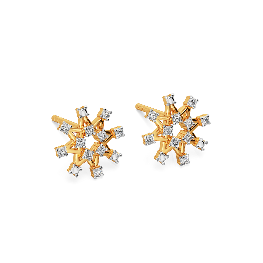 Mesh and Mingle Diamond Earrings