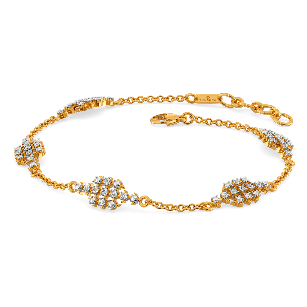 Mesh Vibes Only Diamond Bracelets