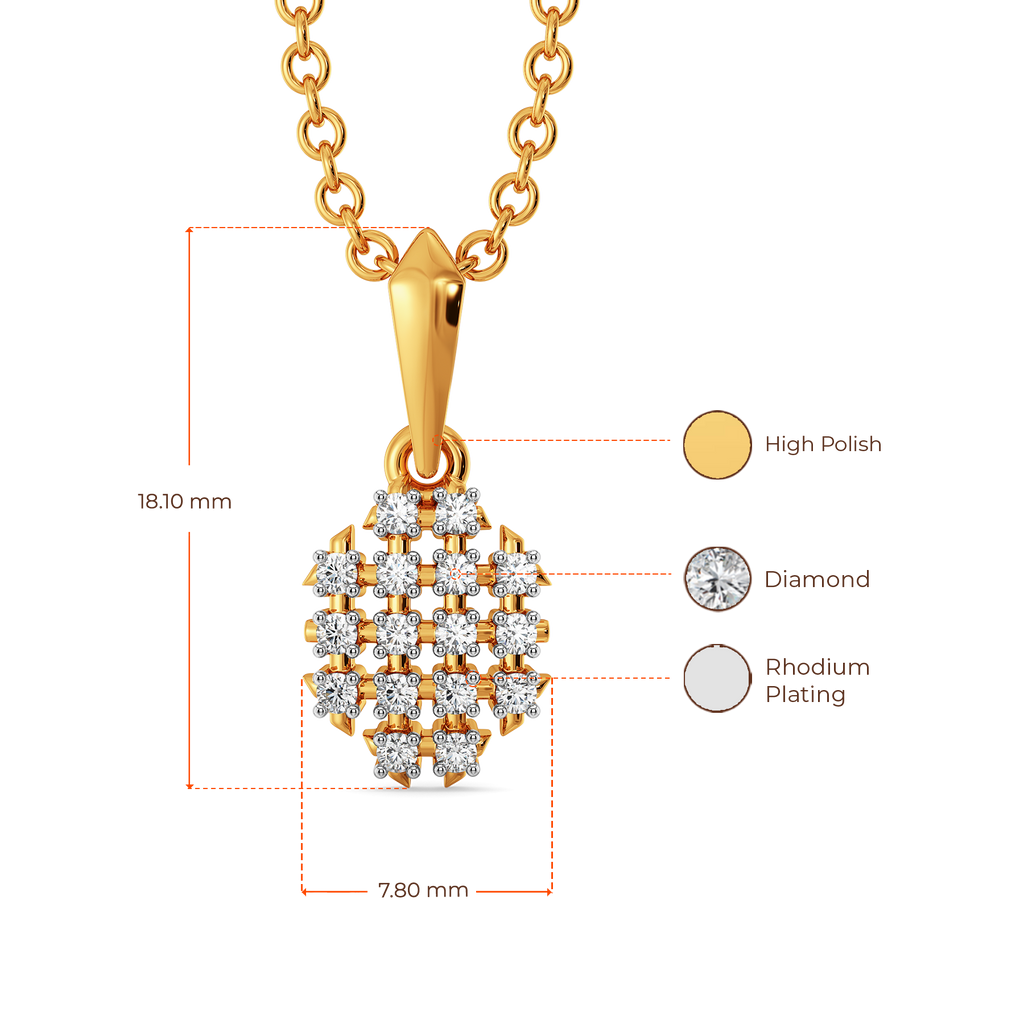 Mesh Vibes Only Diamond Pendants