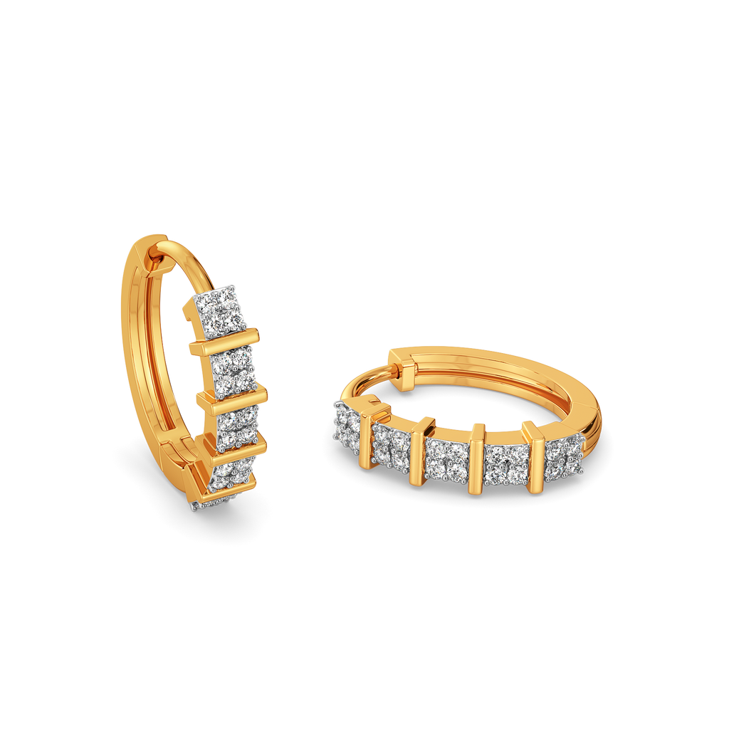 Plaid Perfect Diamond Earrings