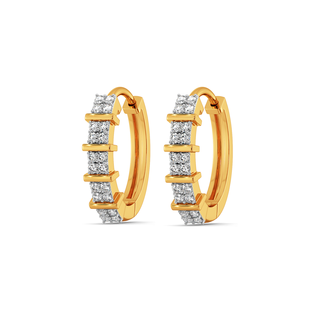 Plaid Perfect Diamond Earrings