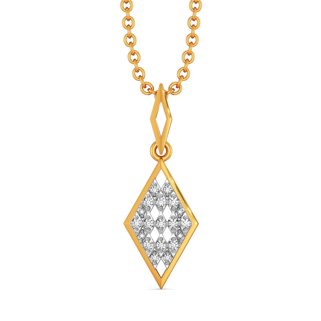 Power Plaid Diamond Pendants
