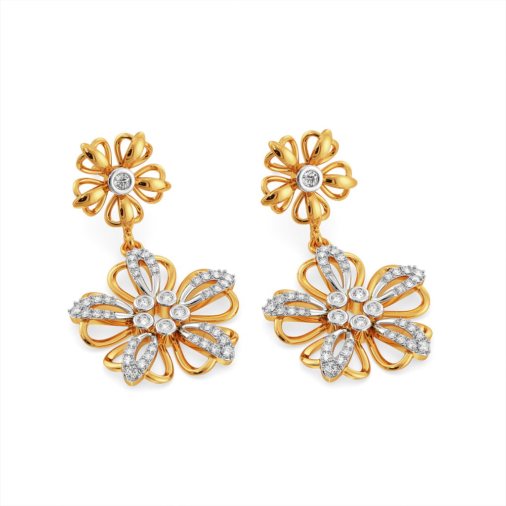 Feeling Floral and Fabulous Diamond Earrings
