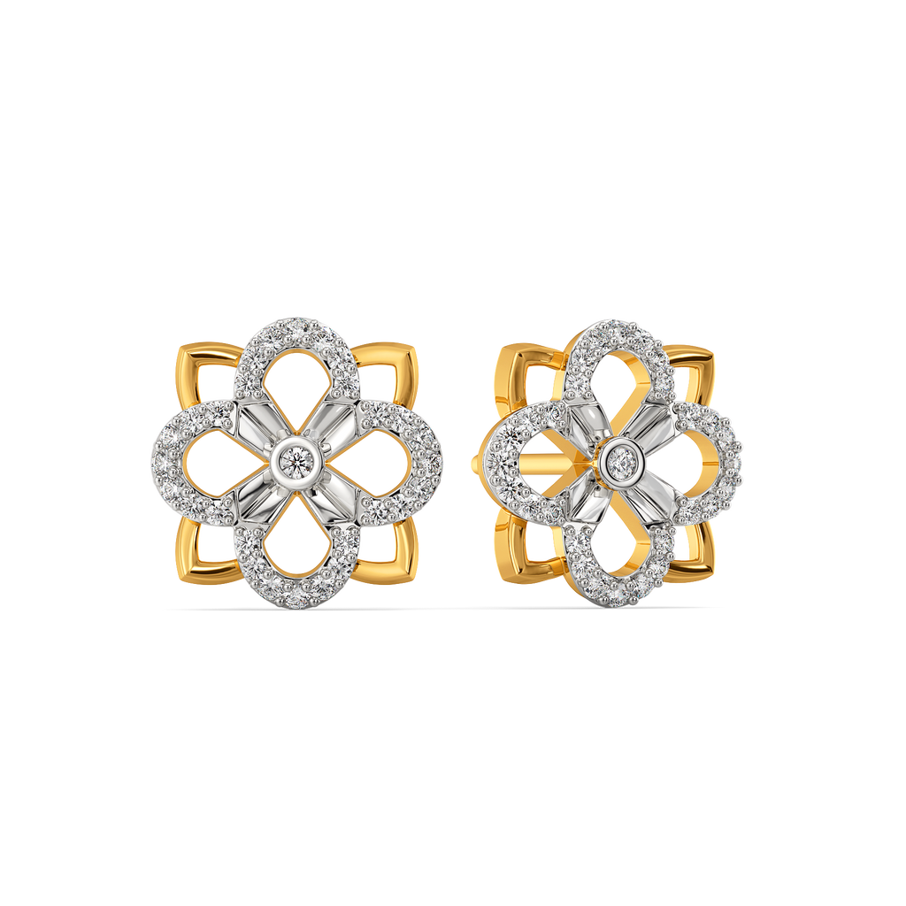 Make My Heart Blossom Diamond Earrings