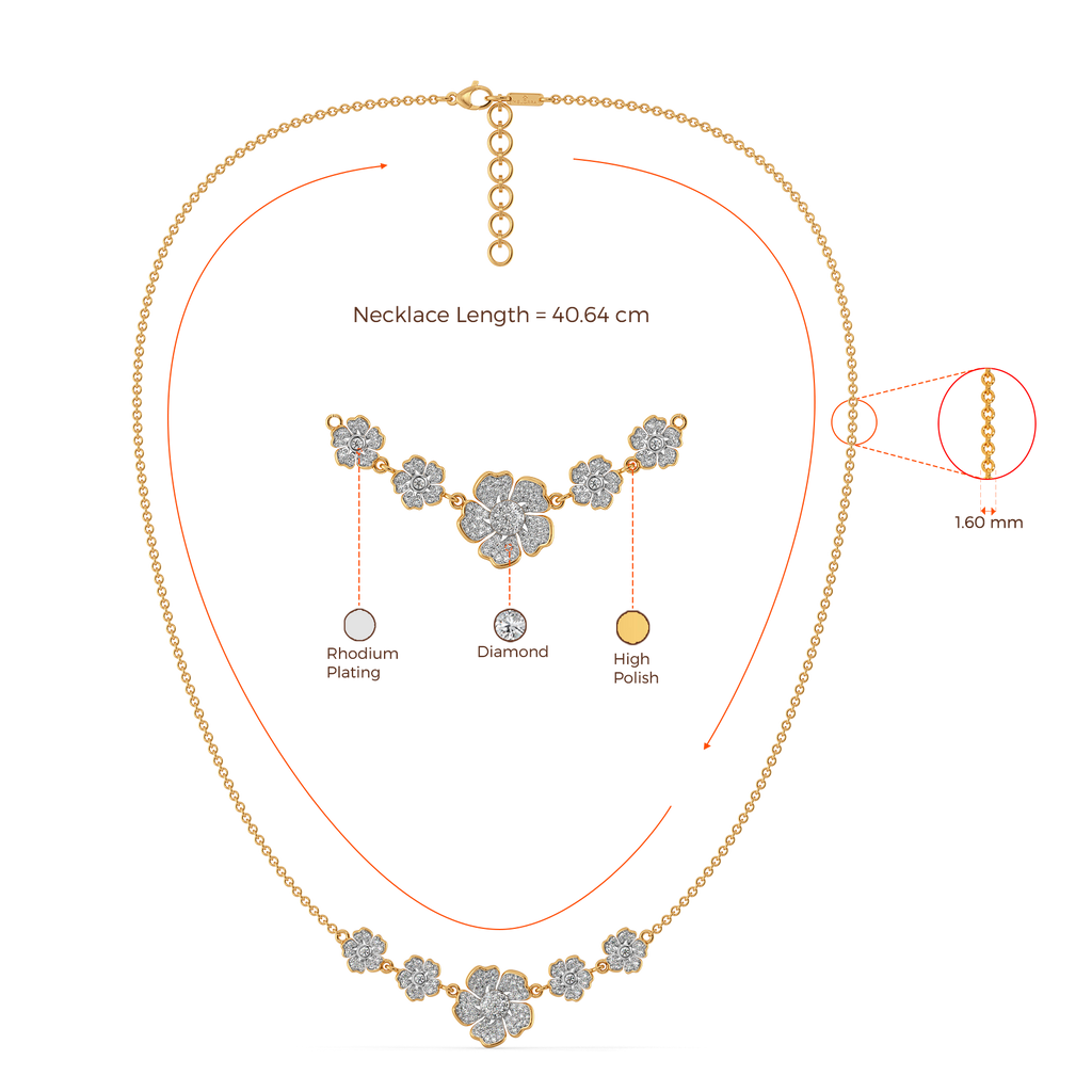 Little Flower Power Diamond Necklaces