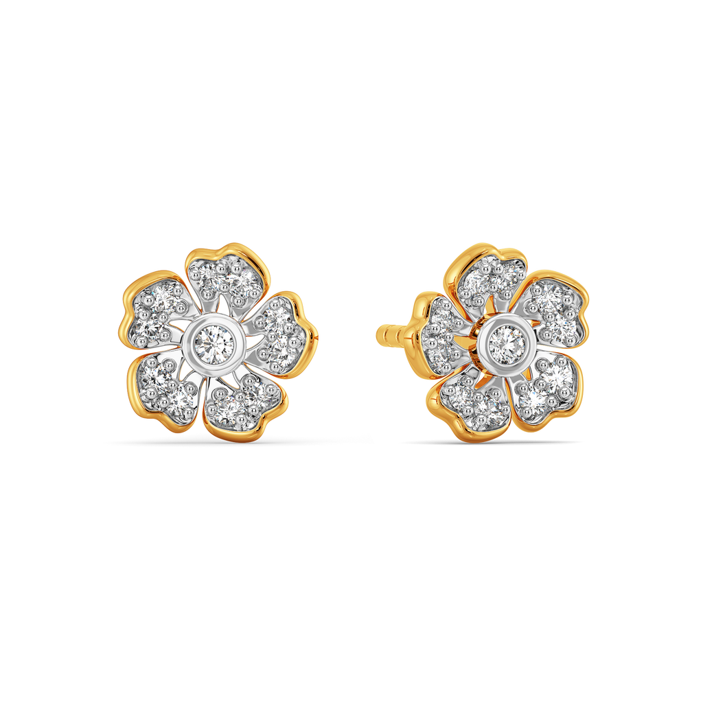 Little Flower Power Diamond Earrings