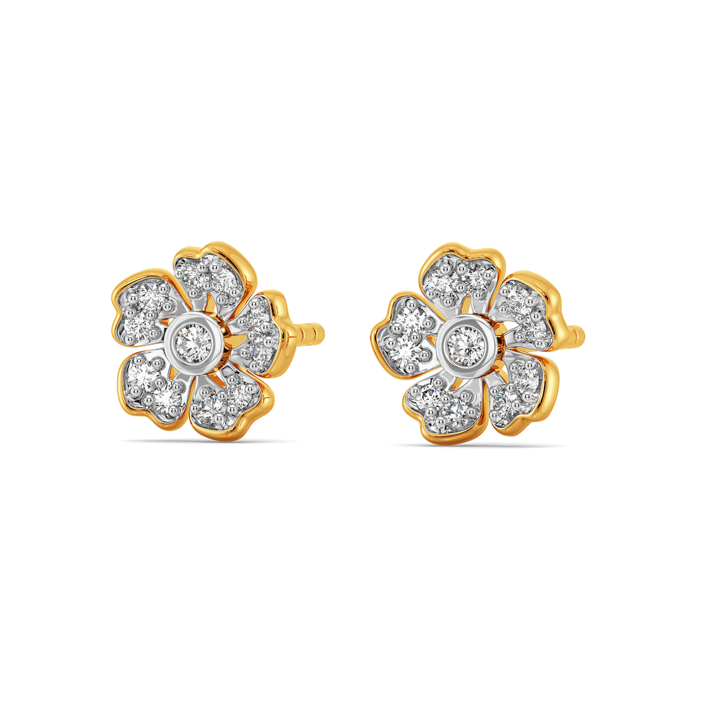 Little Flower Power Diamond Earrings