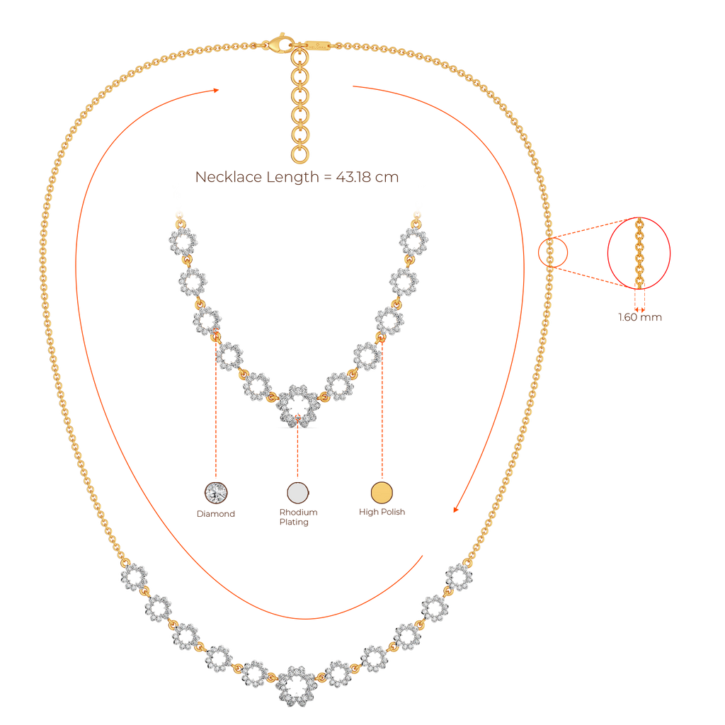 Blooming Joy Diamond Necklaces