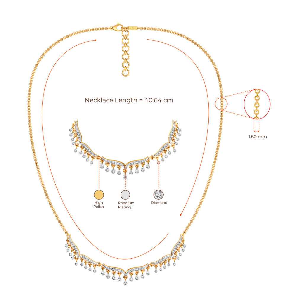 Fringe Pop Diamond Necklaces