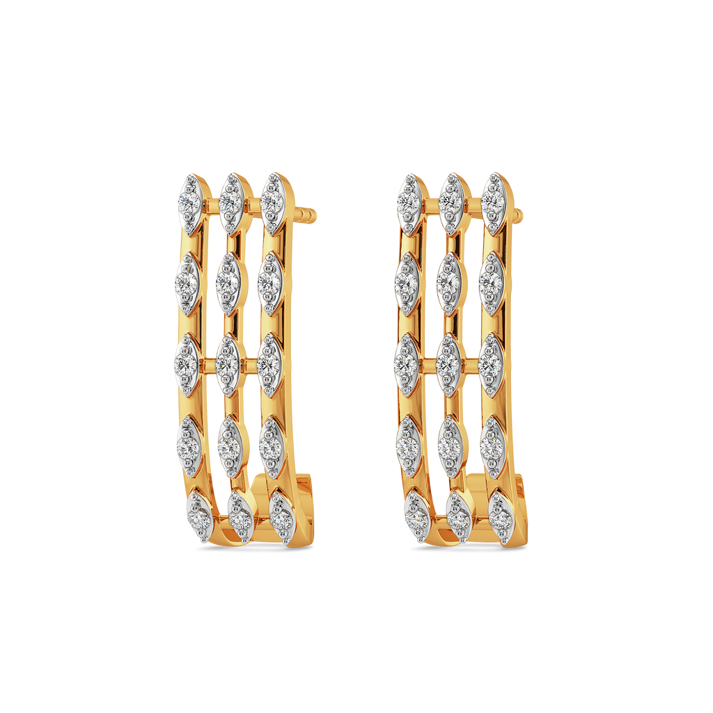 Slay in Fringe Diamond Earrings