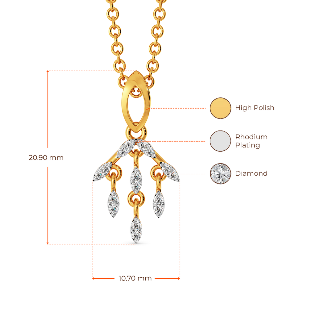 Slay in Fringe Diamond Pendants