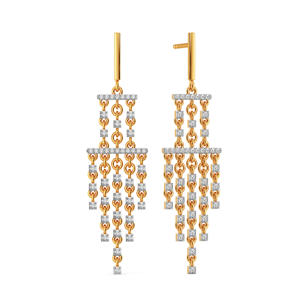 Fringe this Spring Diamond Earrings