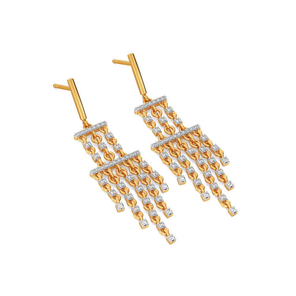 Fringe this Spring Diamond Earrings