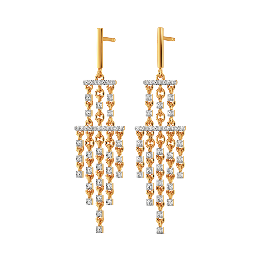 Fringe this Spring Diamond Earrings