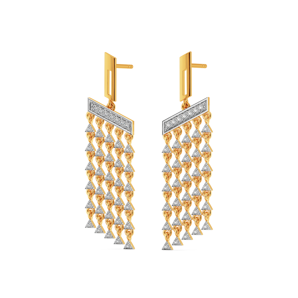 Vibe in Fringe Diamond Earrings