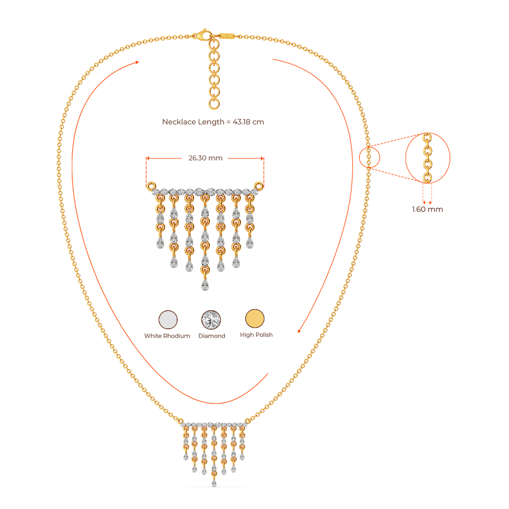 Fringe Summer Diamond Necklaces
