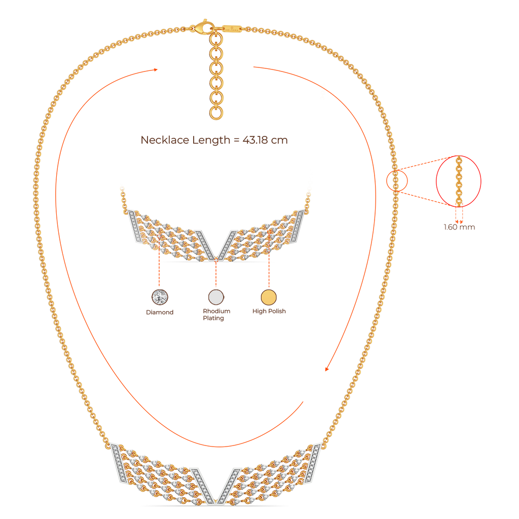 Fringe is Love Diamond Necklaces