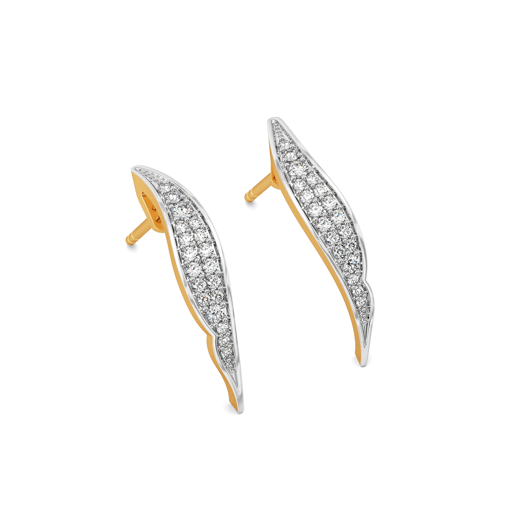 Swing and Swirl Diamond Earrings