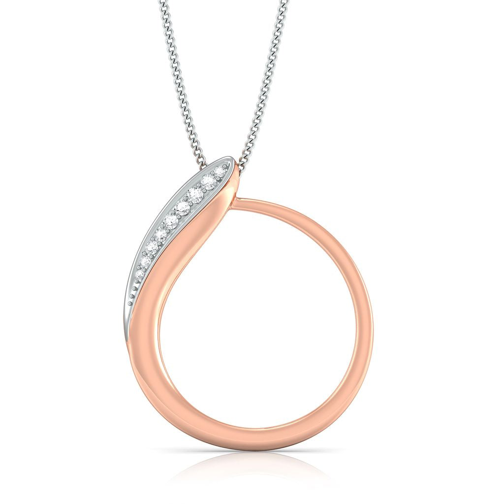 Curlicue Diamond Pendants