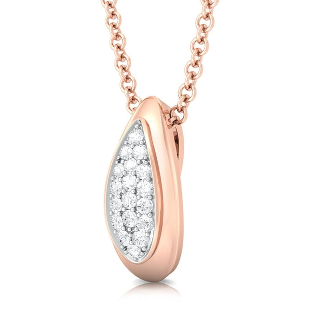 Iced Rose Diamond Pendants
