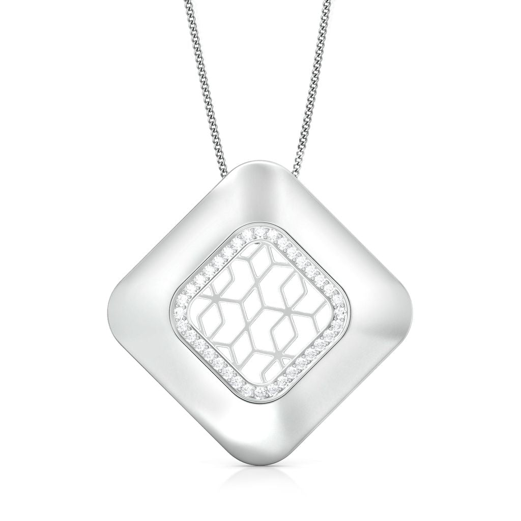 Lattice Lace Diamond Pendants