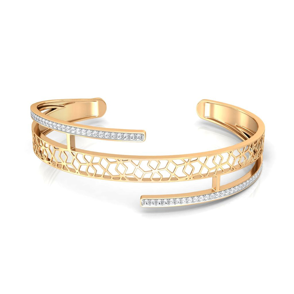 Net Twirl Diamond Bangles