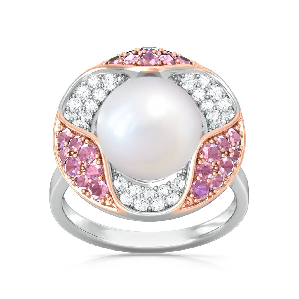 Pink Oyster Diamond Rings