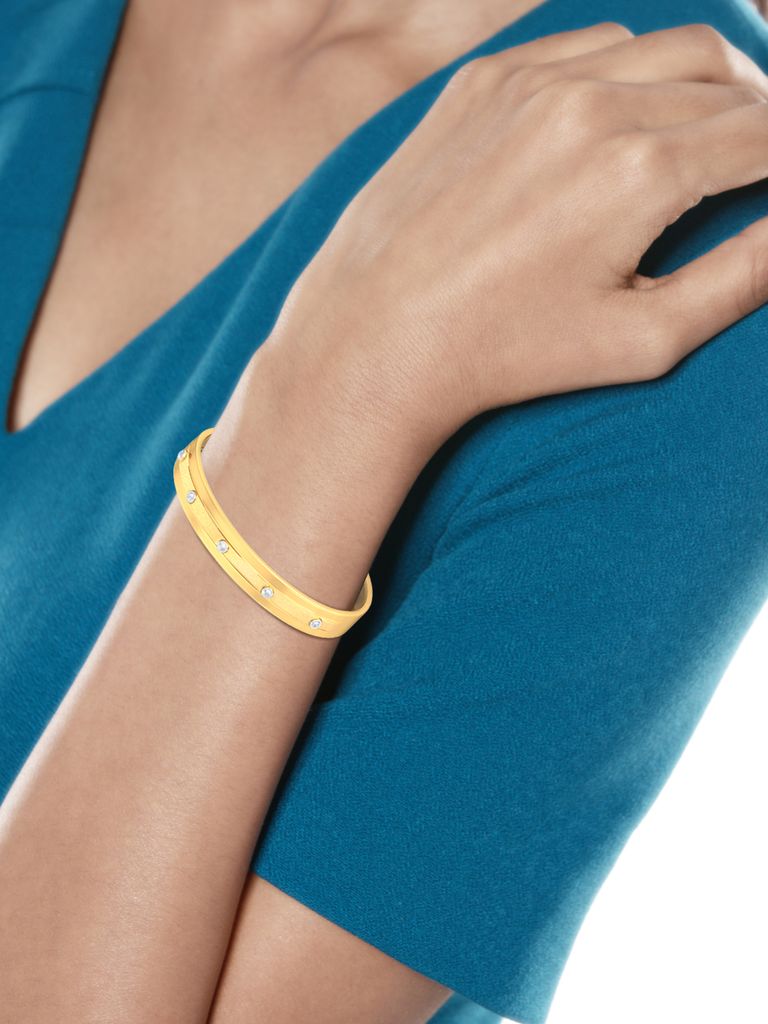 Gold Rush Diamond Bangles