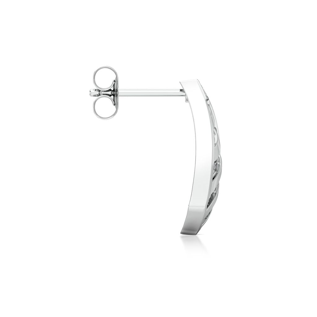 Cross-Hatch Diamond Earrings