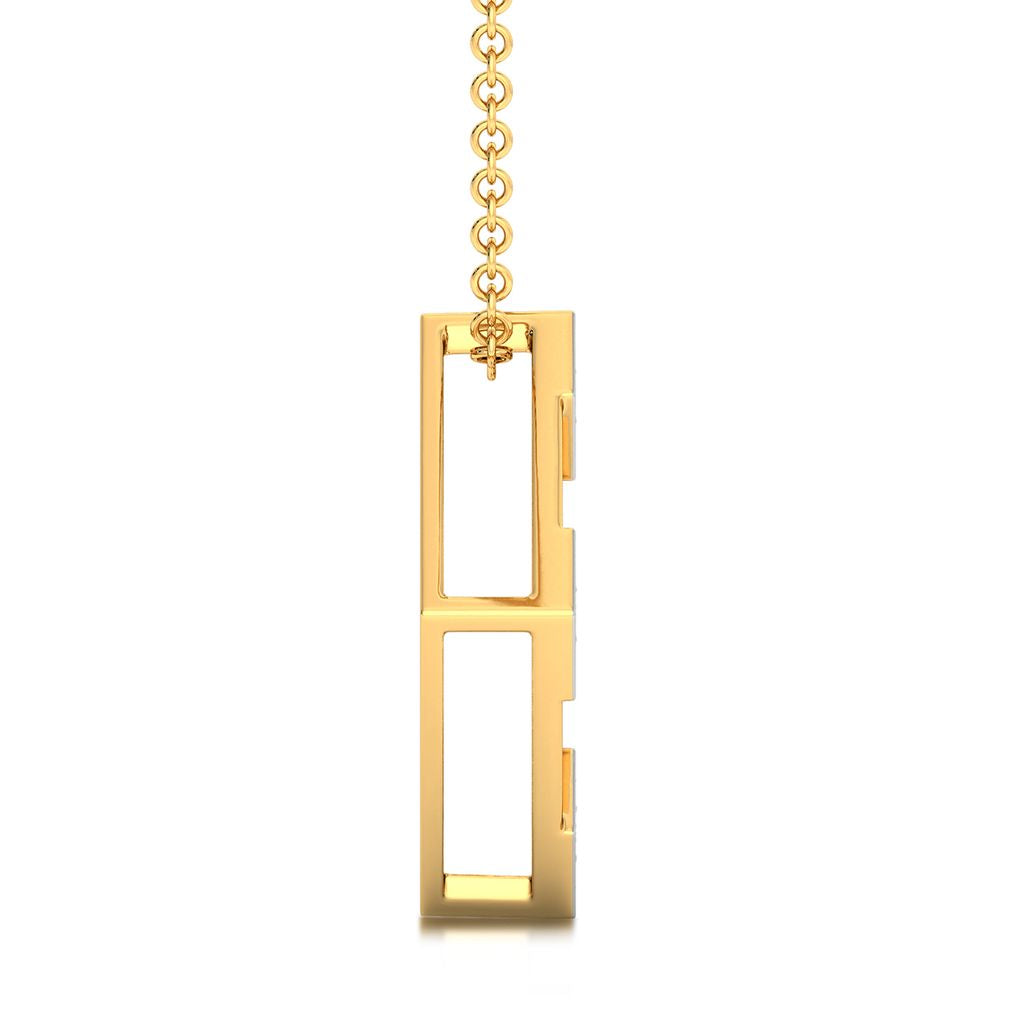 Square Lair Diamond Pendants