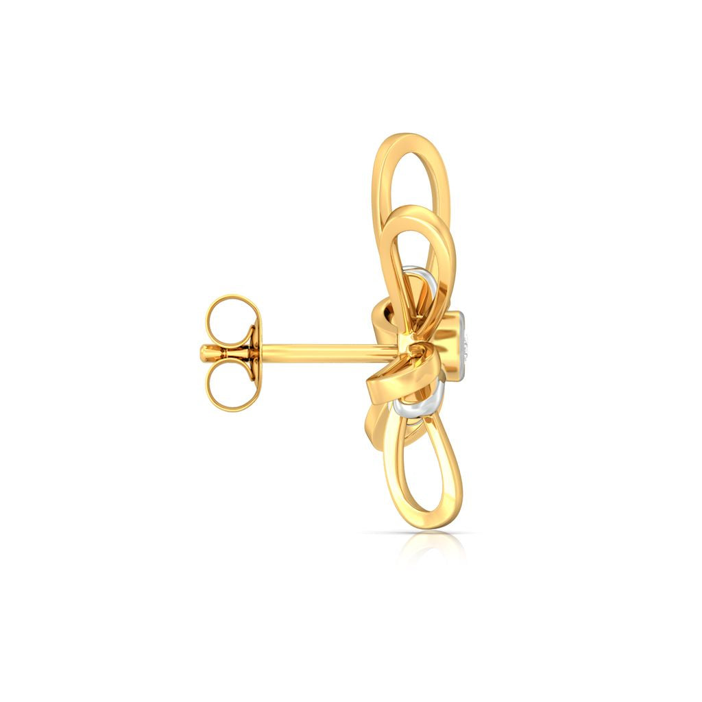 Blossom Ribbon Diamond Earrings