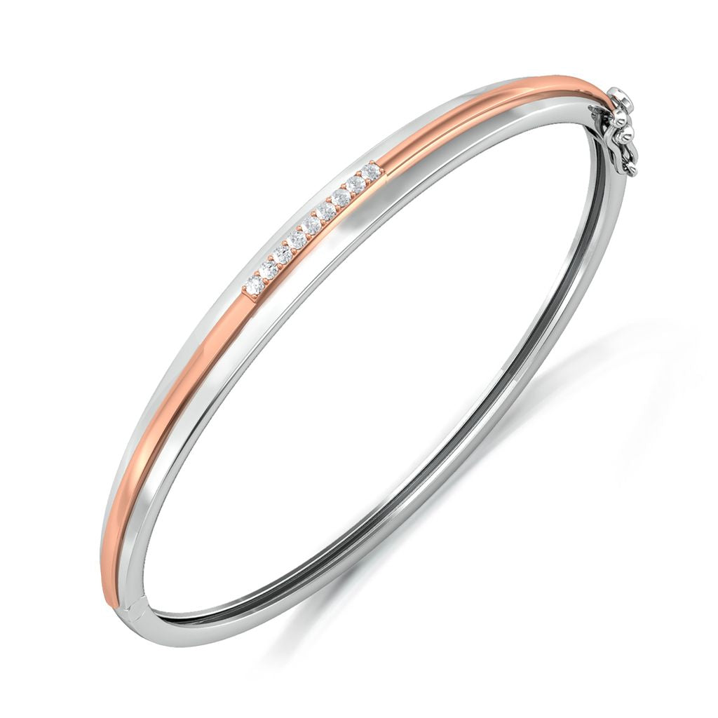 Orbital Pink Diamond Bangles