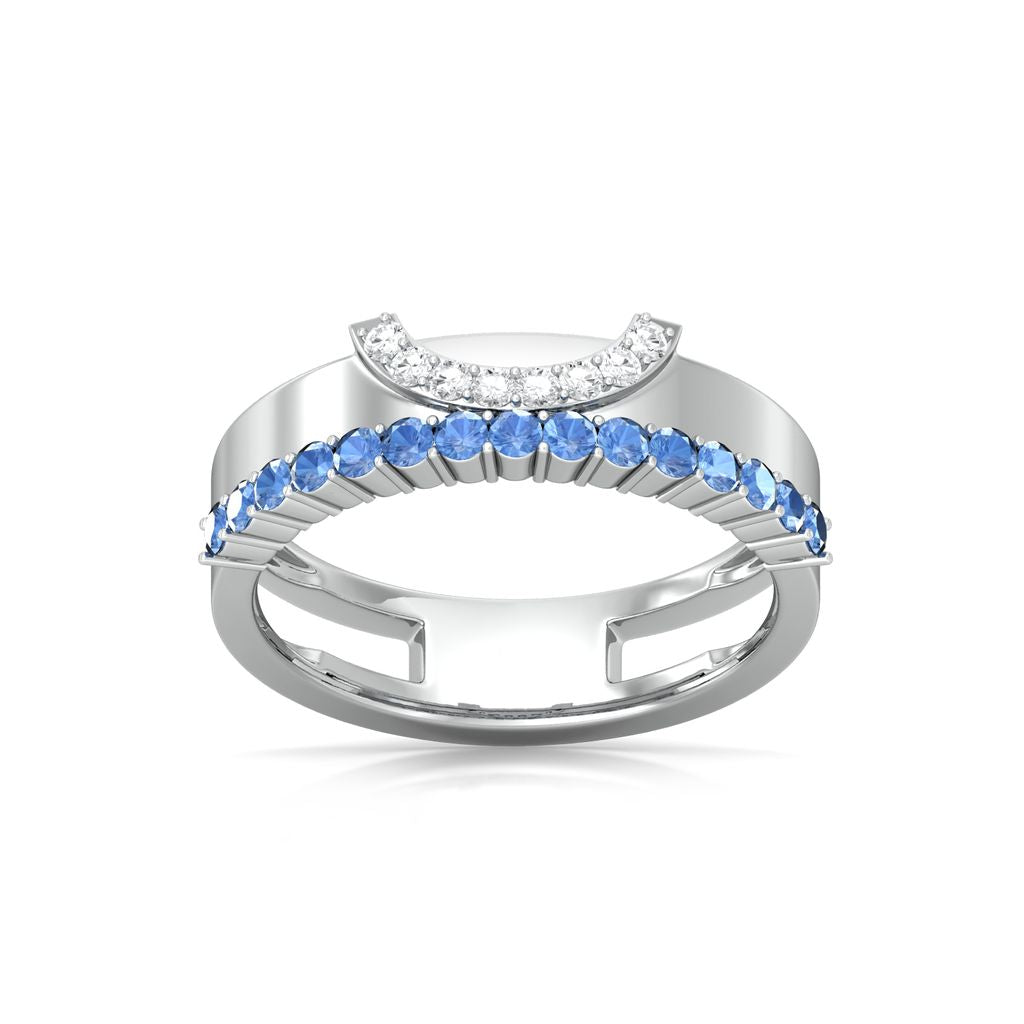 Blue lagoon Diamond Rings