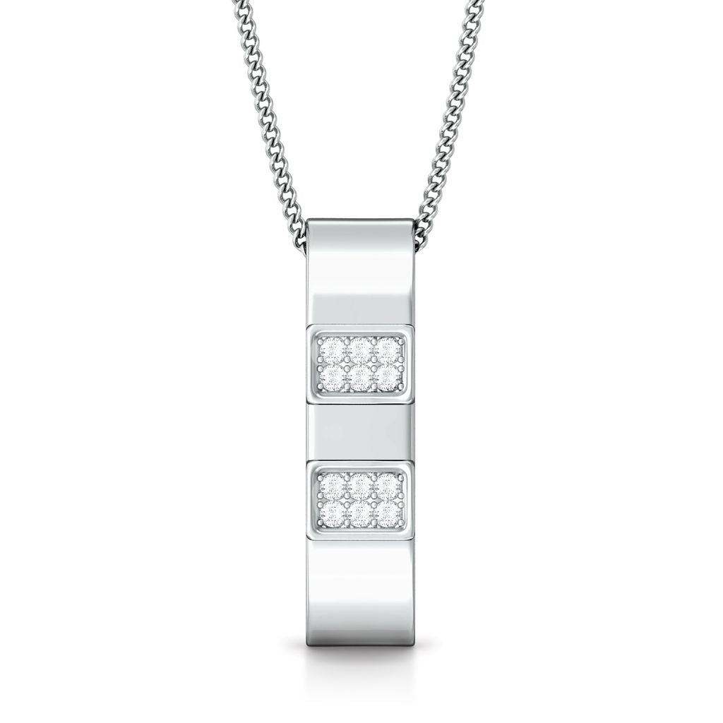 White collar Diamond Pendants