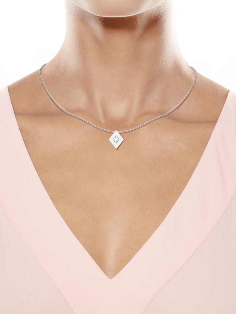 Mirror image Diamond Pendants