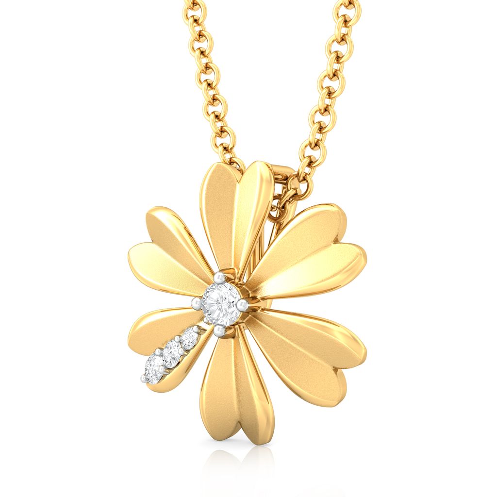 Peek-a-Bloom Diamond Pendants