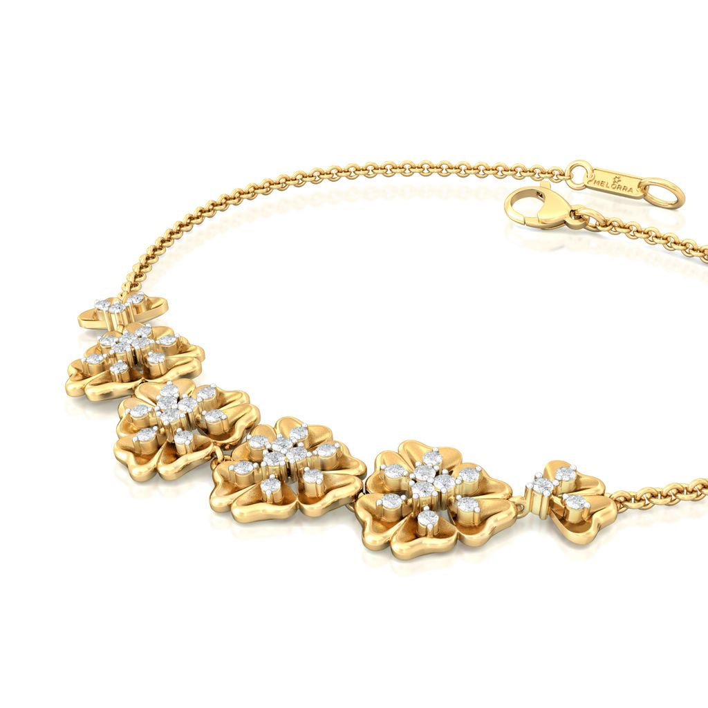 Belle-Flower Diamond Bracelets