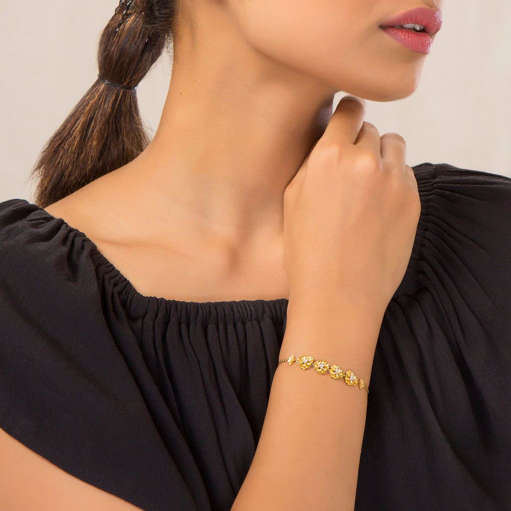 Belle-Flower Diamond Bracelets
