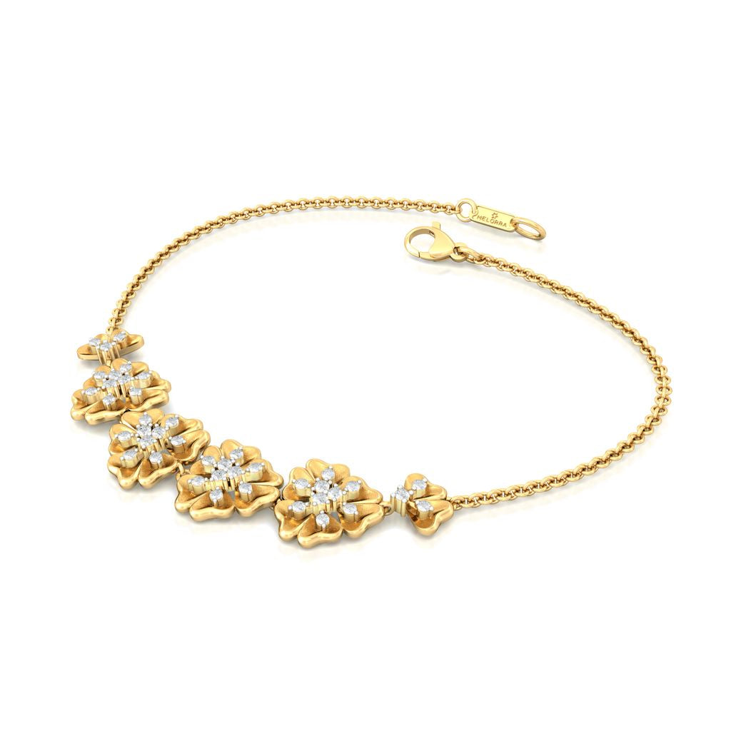 Belle-Flower Diamond Bracelets