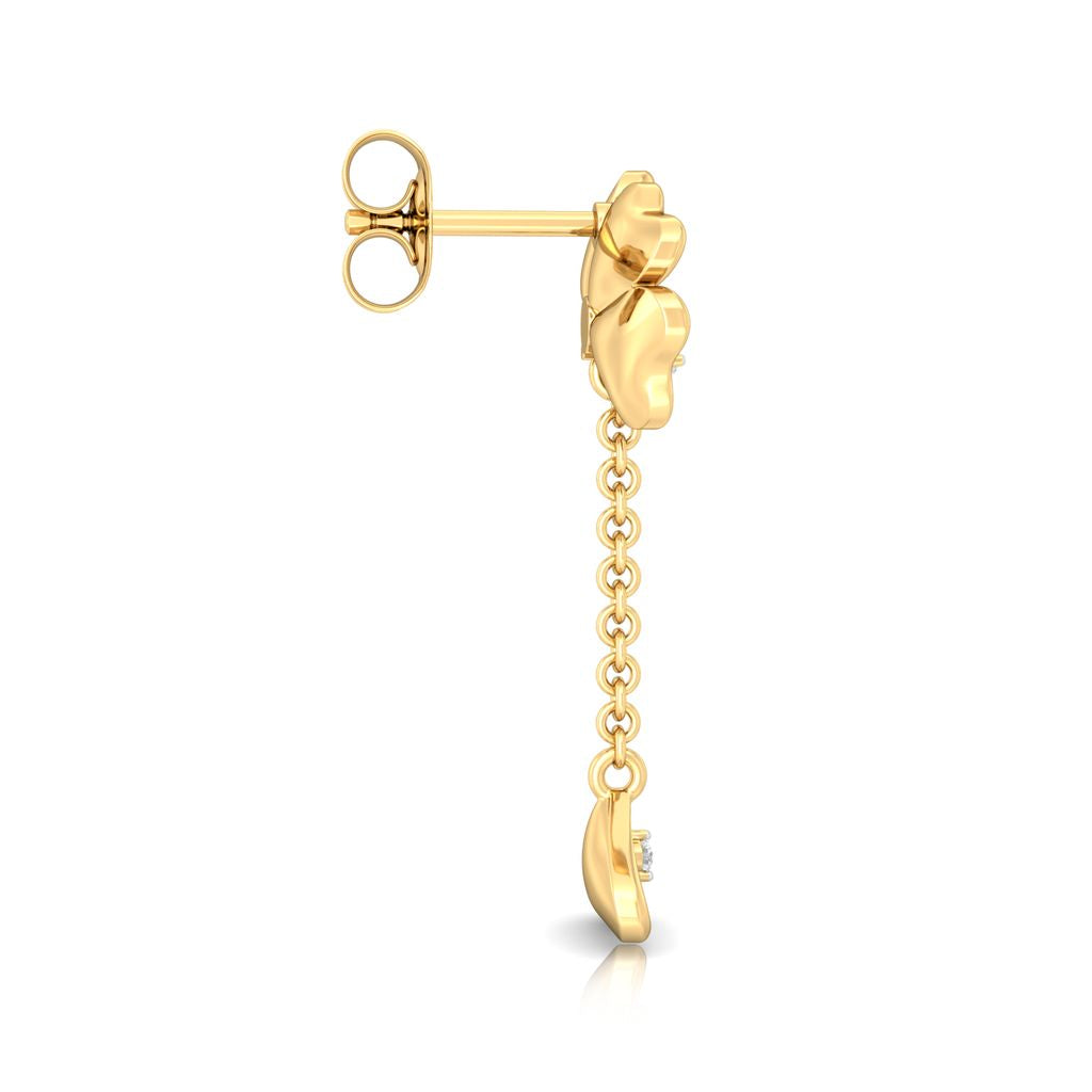 Fall Flowers Diamond Earrings