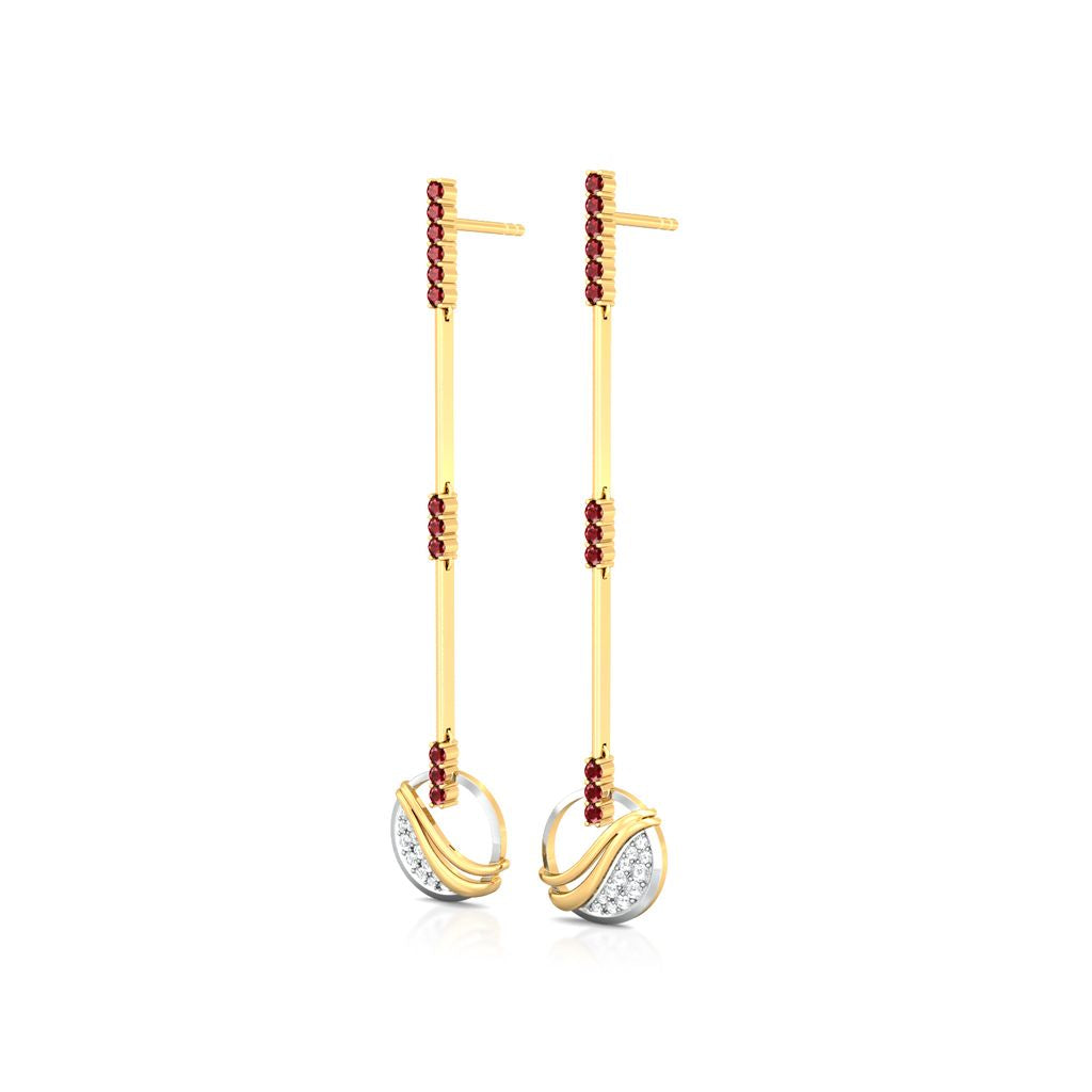 Fire and Ice Diamond Earrings