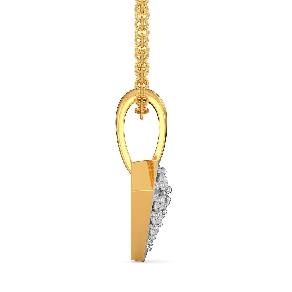 Heart Mache Diamond Pendants