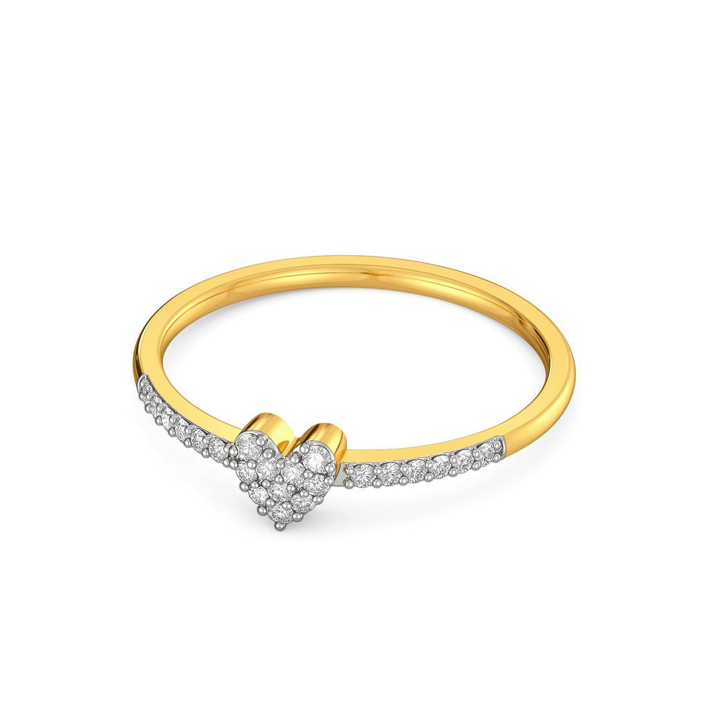 Knotty Hearts Diamond Rings