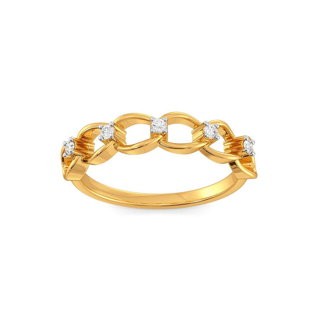 The Bling Link Diamond Rings